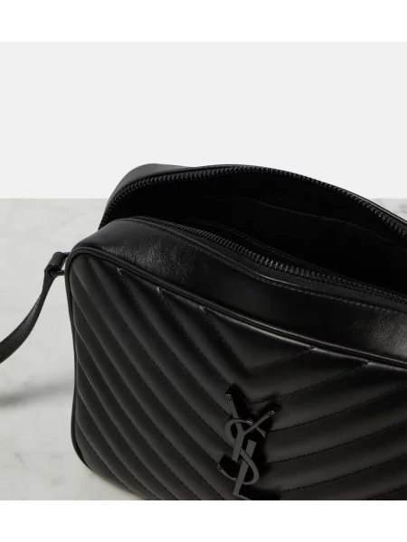 Geanta de piele Saint Laurent din piele negru