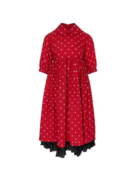 Rochie midi copii Comme Des Garçons Girl roșu
