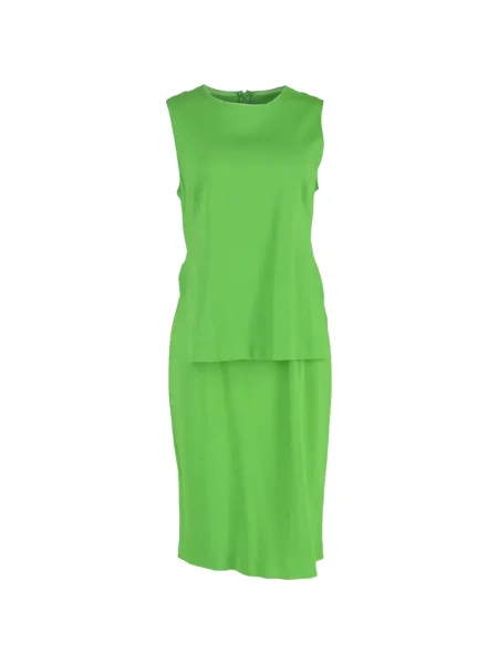Rochie midi Max Mara până la genunchi de costum verde