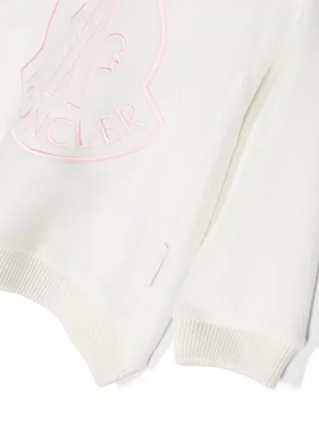 Bluza polarowa dziecięca Moncler Enfant biała
