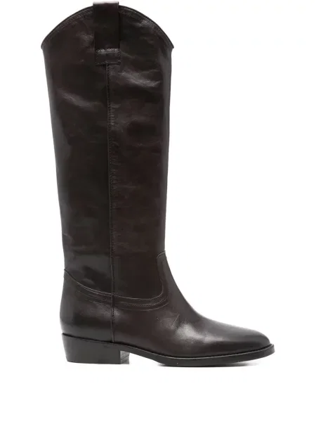 Botine Curiositè din piele cowboy maro