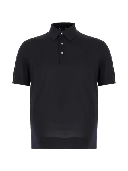 Tricou polo Zegna albastru