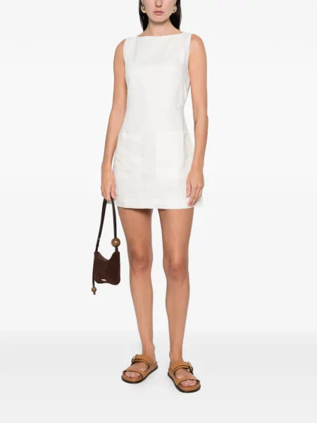 Rochie mini Faithfull The Brand de costum alb