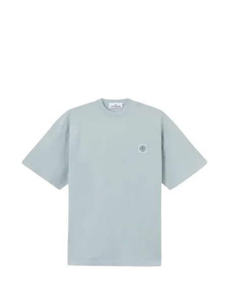 Tricou Stone Island cu strasuri albastru