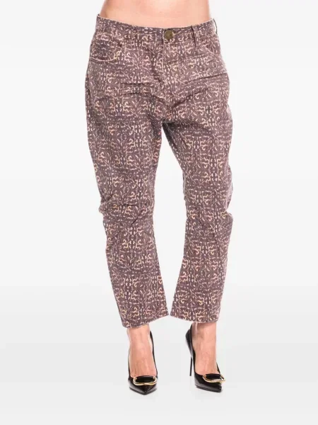 Blugi One Teaspoon cu imagine cu model leopard violet