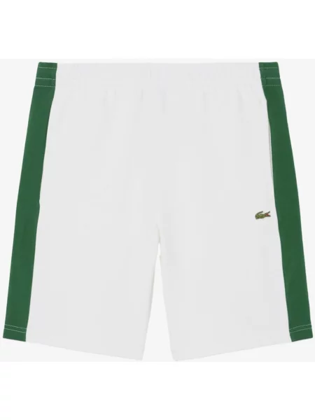 Spodenki Lacoste Cotton Fleece Colour-Block Zielone M białe