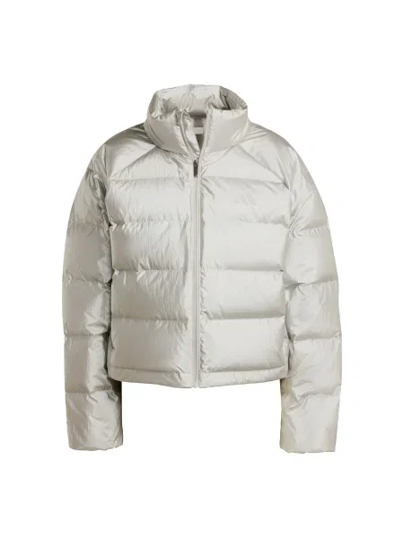 Geacă Adidas Sportswear argintiu