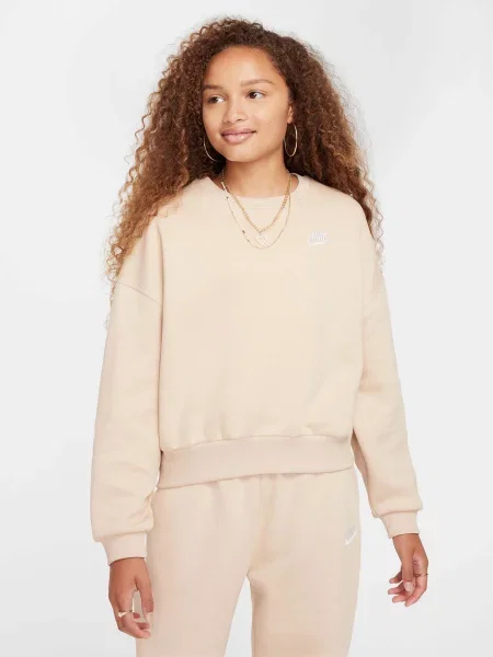 Дитячий Світшот NIKE Sportswear Club Fleece бавовна/поліестер бежевий