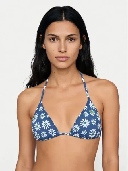 Roxy Gornji del bikini Printed Essentials Tiki Tri modra