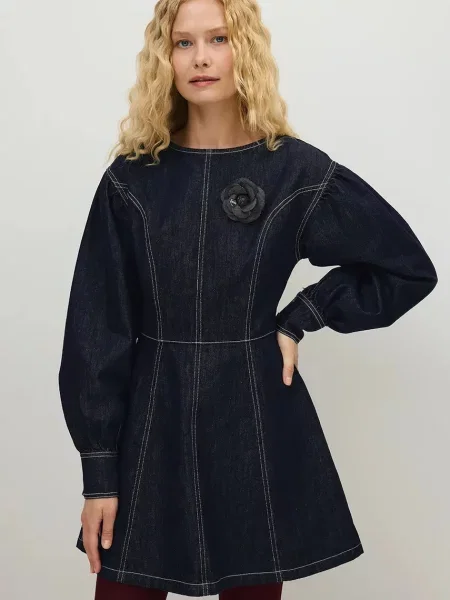 BIZUU rochie din denim ASTI JEANS