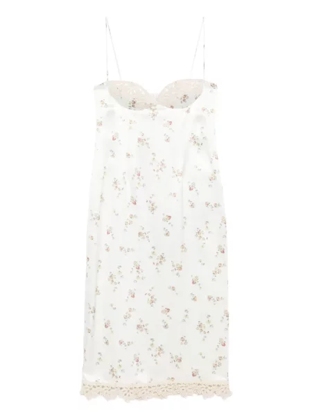 Sukienka midi Magda Butrym w kwiatki koronkowa do kolan