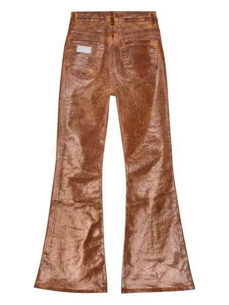 Blugi evazați Ganni evazate maro