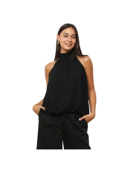 Top La Modeuse negru