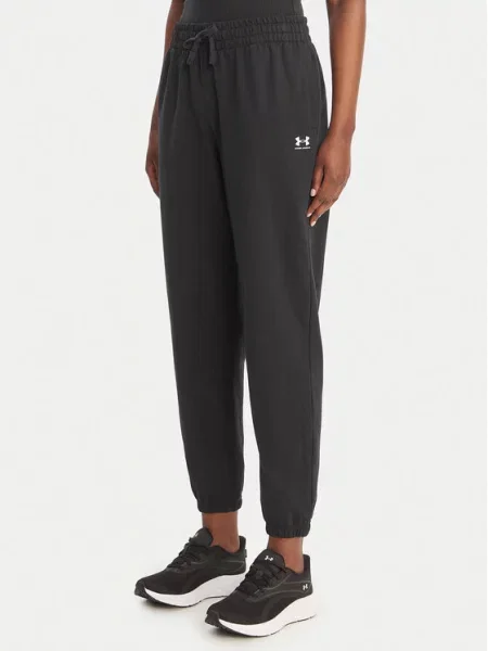 Under Armour Spodnie dresowe Sport Terry czarny