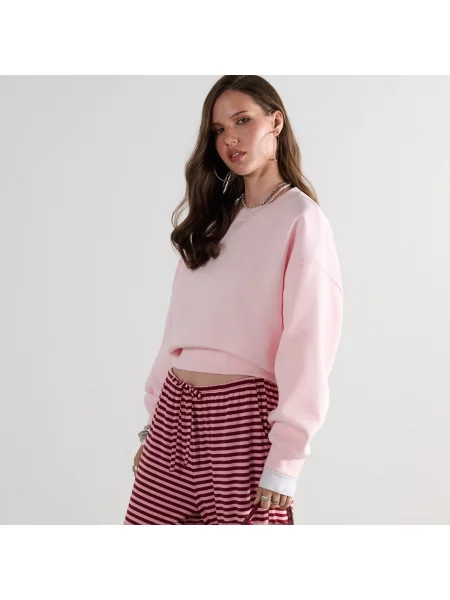 Свитшот Cropp розовый