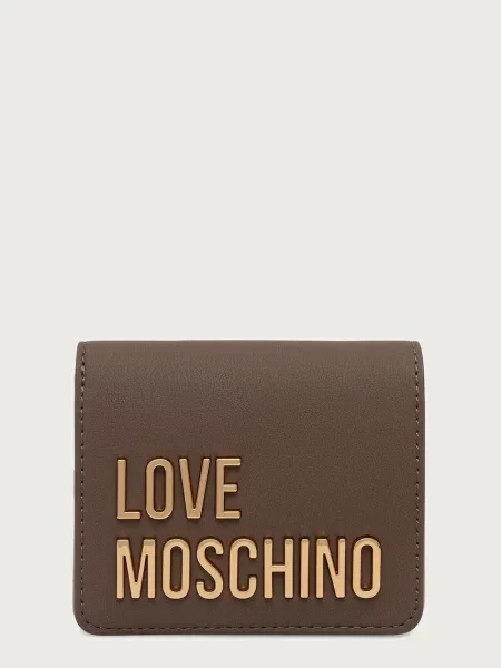 Love Moschino portofel pentru femei cu imitație de piele maro