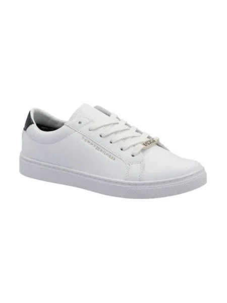 Tommy Hilfiger De piele teniși Essential alb