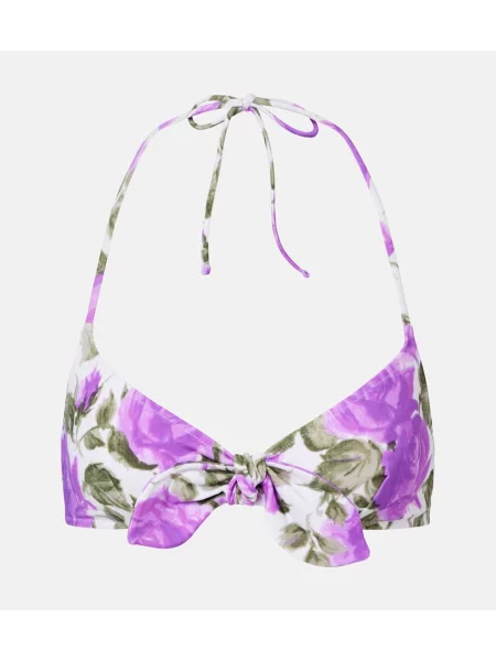 Top Chloé cu model floral alb