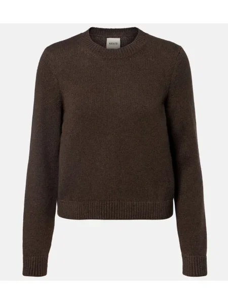 Pulover Khaite din cașmir maro