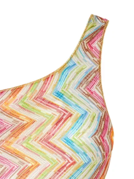 Costum de baie Missoni cu un umăr gol roz