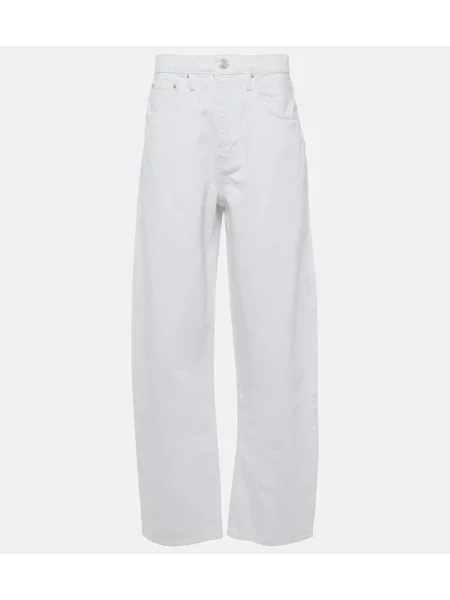 Blugi Frame cu talie înaltă alb