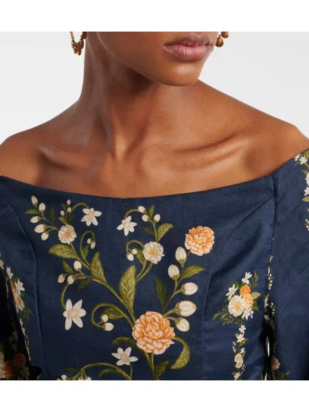 Rochie midi Agua By Agua Bendita albastru