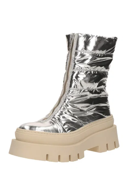 BRONX Nízké kozačky Evi-Ann' stříbrná