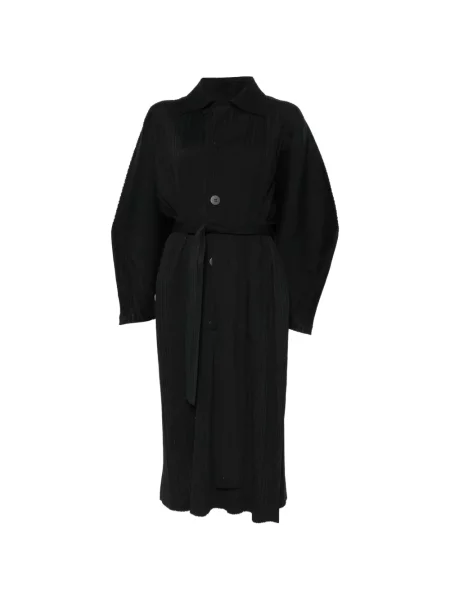 Kabát Pleats Please Issey Miyake fekete