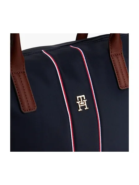 TOMMY HILFIGER Shopper POPETTE námornícka / hnedá modrá