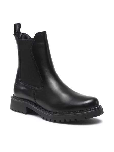 Μποτάκια με λάστιχο Tamaris Black μαύρο