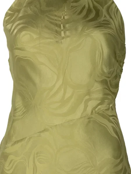 Rochie maxi Tanya Taylor fără mâneci verde