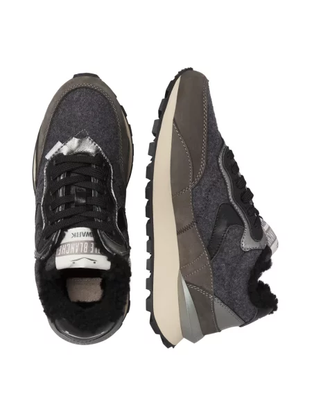 Sneakersy Voile Blanche wełniane szare