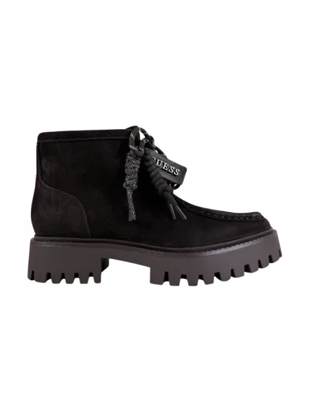 Botki Guess zamszowe czarne