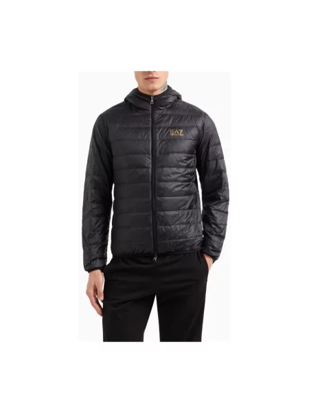 Kompaktowa kurtka puchowa Emporio Armani Ea7 czarna