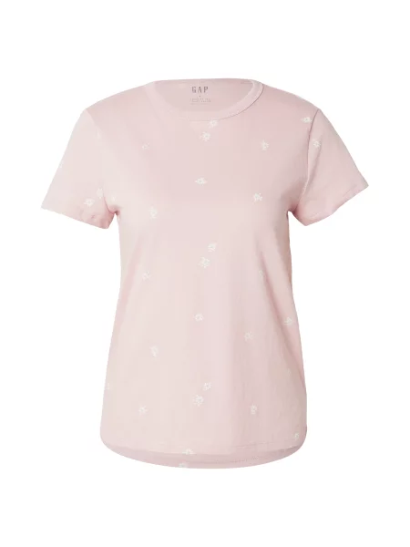 GAP Tricou albastru deschis / roz pudră alb