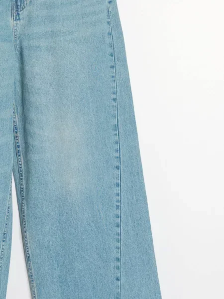 Джинси wide leg бірюзовий