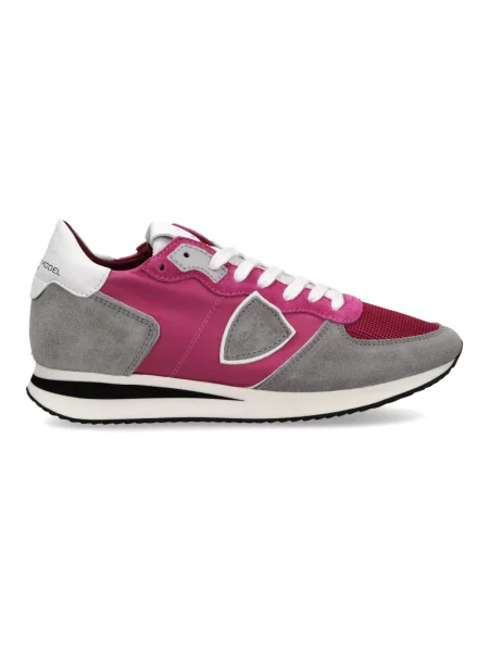 Buty do biegania Philippe Model skórzane do biegania różowe