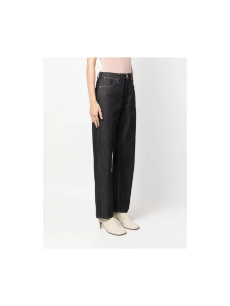 Jeansy straight leg Jil Sander niebieskie