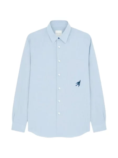 Cămașă Paul Smith cu broderie albastru
