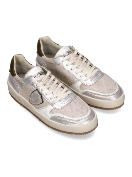 Buty do tenisa Philippe Model skórzane do tenisa beżowe