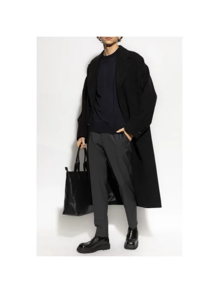 Jedwabny sweter Dolce And Gabbana z logo niebieski