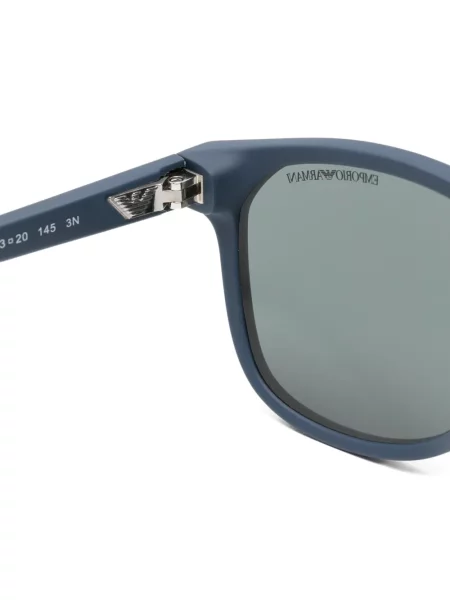 Ovalne sunčane naočale Emporio Armani plava