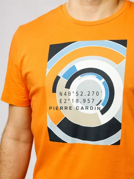 Футболка Pierre Cardin бавовна/еластан помаранчевий