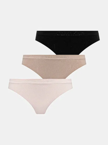 Бикини Calvin Klein Underwear 3 чифта бежово