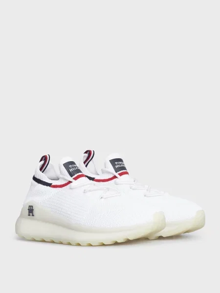 Трикотажные кроссовки Tommy Hilfiger белые