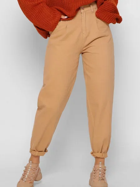 CARICA ­ Джинсы мом бежеві