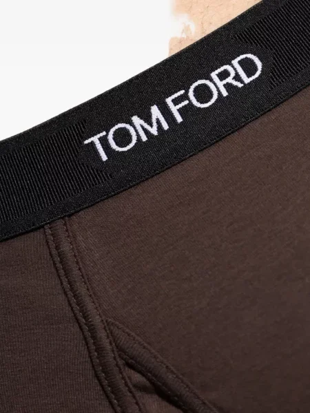 Pantaloni scurți Tom Ford cu autograf maro