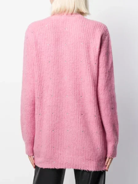 Πουλόβερ Msgm με πετραδάκια ροζ