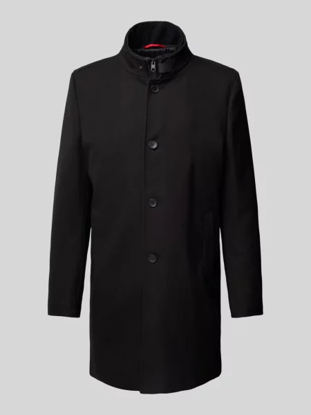 Płaszcz z listwą guzikową Cinque czarny