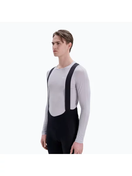 Ciclism tricou cu mânecă lungă Poc din jerseu gri